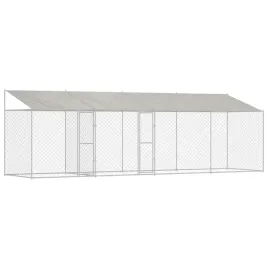 klatka-dla-psa-srebrny-800-x-200-x-256-cm-stal-galwanizowana