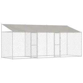 klatka-dla-psa-srebrny-600-x-200-x-256-cm-stal-galwanizowana