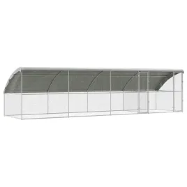 klatka-dla-kur-srebrny-800-x-200-x-198-5-cm-stal-galwanizowana