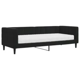 czarna-kanapa-2-w-1-z-materacem-wymiary-223-x-90-x-68-cm