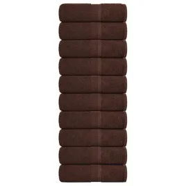 zestaw-10-brazowych-recznikow-dla-gosci-30x50-cm-100percent-bawelna
