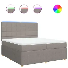 lozko-kontynentalne-z-materacem-taupe-tkanina-200x200-cm