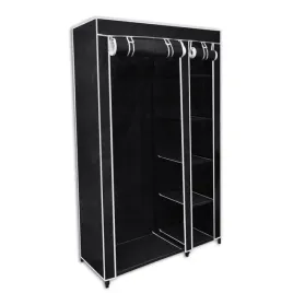 skladana-szafa-czarna-110-x-45-x-175-cm-z-tkaniny-i-stalowych-rurek