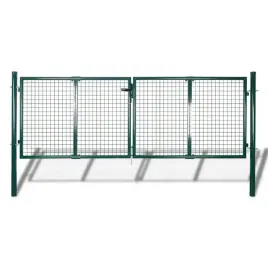 furtka-ogrodowa-stalowa-ciemnozielona-306-x-125-cm-3-klucze
