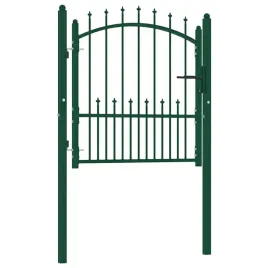 furtka-ogrodzeniowa-zielona-102-x-150-cm-stal-malowana-proszkowo