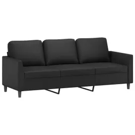 czarna-3-osobowa-sofa-z-sztucznej-skory-200-x-77-x-80-cm