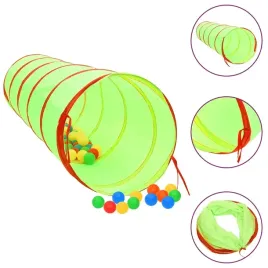 tunel-do-zabawy-dla-dzieci-250-pilek-zielony-175-cm-poliester