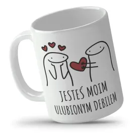 kubek-bialy-na-prezent-jestes-moim-ulubionym-debilem