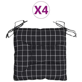 poduszki-na-krzeslo-4-szt-czarne-w-krate-50x
