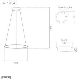 lampa-wiszaca-ledowe-okregi-no-1-40cm-4k-rozowe-zloto-sciemnialna
