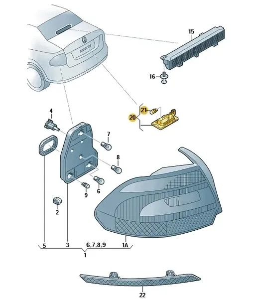 lampka-tablicy-rej-vw-polo-10-stan-nowy