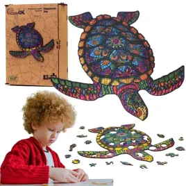 puzzle-drewniane-ukladanka-dlugowieczny-zolw-kolorowy-zwierze-pua3-00738