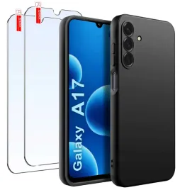 zestaw-etui-do-samsung-a17-5g-or-matowe-czarne-silikon-slim-2-sztuki-szklo