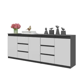 komoda-antracyt-bialy-mat-200-cm-6-szuflad-3-drzwi-3-polki-zestaw-salon