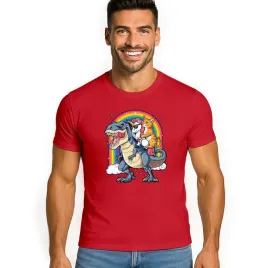 koszulka-meska-t-shirt-jednorozec-unicorn-dinozaur-m-prezent-jakosc