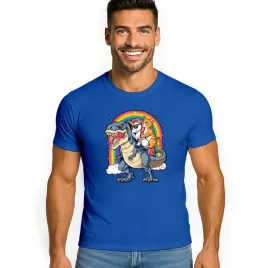 koszulka-meska-t-shirt-jednorozec-unicorn-dinozaur-xl-prezent-jakosc
