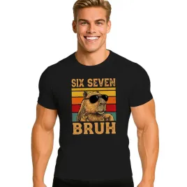 koszulka-meska-t-shirt-67-six-seven-viral-capybara-xxl-prezent-jakosc
