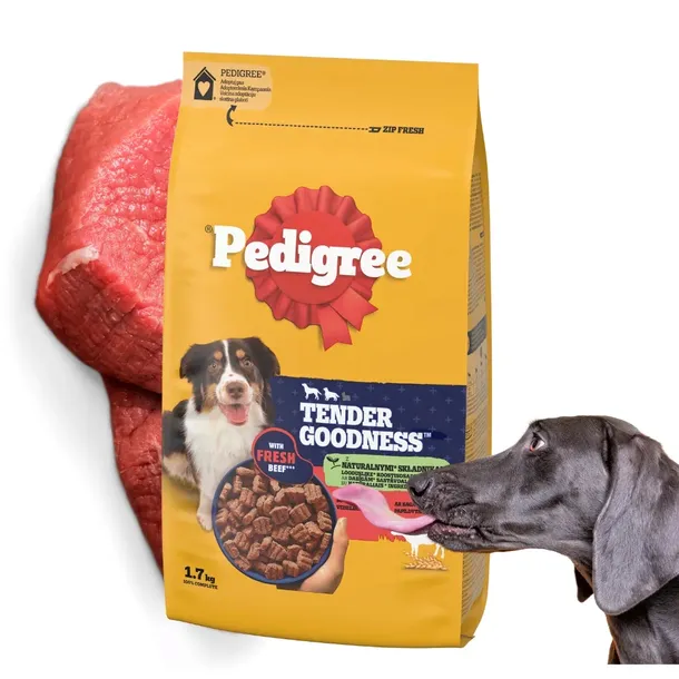 Pedigree TENDER WOŁOWINA karma półmiękka dla psa M/L 1,7kg