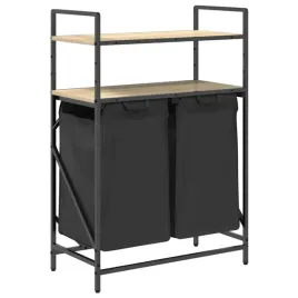 kosz-na-pranie-z-wysuwanymi-workami-czarny-dab-sonoma-67x33x97-cm