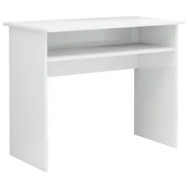 biurko-komputerowe-z-polka-biale-90-x-50-x-74-cm-wysoki-polysk