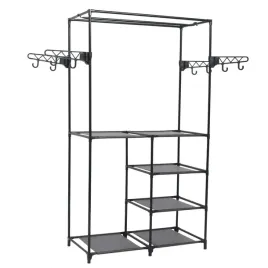 stojak-na-ubrania-z-4-polkami-i-haczykami-czarny-87x44x158-cm