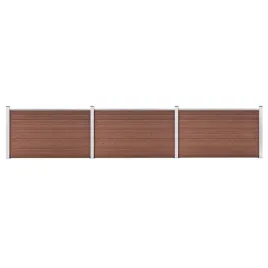 zestaw-paneli-ogrodzeniowych-wpc-526-x-106-cm-brazowy-19-desek-4-slupki