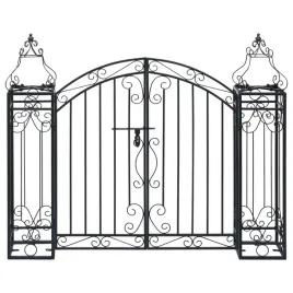 ozdobna-brama-ogrodowa-czarna-kute-zelazo-122-x-205-x-100-cm