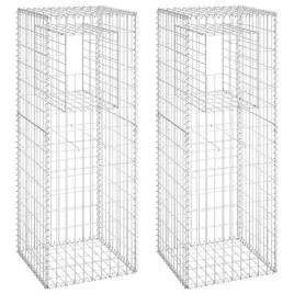 zestaw-slupkow-gabionowych-50-x-50-x-140-cm-srebrny-zelazo