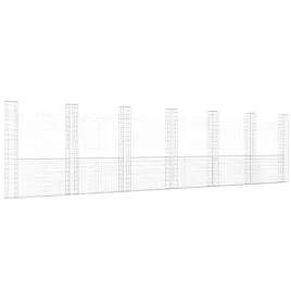 kosz-gabionowy-srebrny-740-x-20-x-200-cm-z-7-slupkami