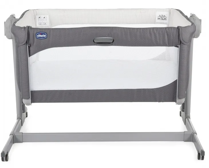 chicco-lozeczko-dostawne-next2me-magic-moon-grey-stan-nowy
