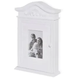 szafka-na-klucze-z-ramka-na-zdjecie-biala-225x65x345-cm-mdf-drewno