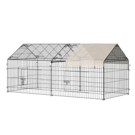 kojec-dla-malych-zwierzat-pawhut-bezowy-220x103x103-cm