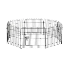 wybieg-dla-szczeniat-pawhut-czarny-8-paneli-71x61-cm