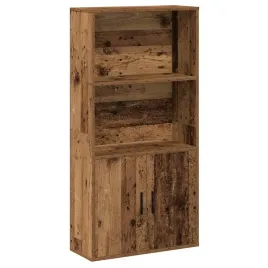 regal-na-ksiazki-stare-drewno-60-x-24-x-120-cm-z-2-polkami-i-drzwiczkami