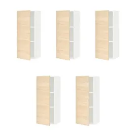 5-szt-szafka-scienna-z-polkami-biala-40x100-cm-regulowana