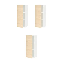 3-szt-szafka-scienna-z-polkami-biala-40x100-cm-regulowana