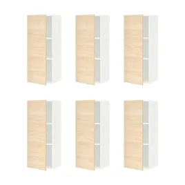 6-szt-szafka-scienna-z-polkami-biala-40x100-cm-regulowana