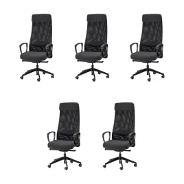 5-szt-ergonomiczne-krzeslo-biurowe-ciemnoszare-regulowane