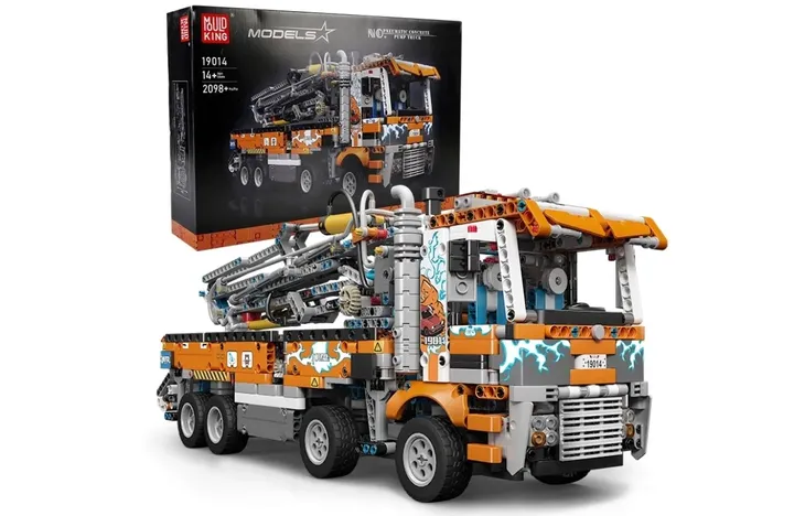 KLOCKI MOULD KING 19014S CIĘŻARÓWKA DO BETONU PNEUMATIC TRUCK 2132 EL.