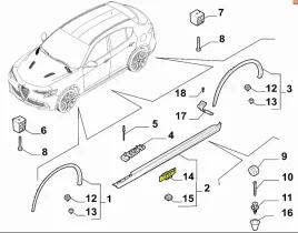 komplet-10x-spinka-listwy-progowej-alfa-romeo-stelvio