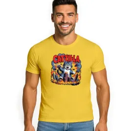 koszulka-meska-t-shirt-kot-catzilla-xl-prezent-jakosc