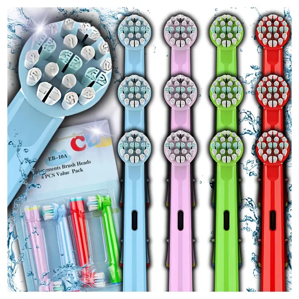 12X KOŃCÓWKI DLA DZIECI ORAL-B KIDS DO SZCZOTECZKI ORALB BRAUN ELEKTRYCZNEJ