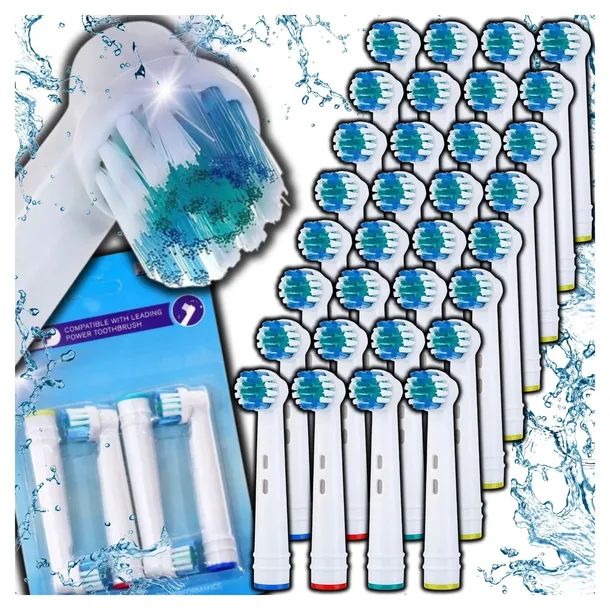 36X KOŃCÓWKI DO SZCZOTECZKI BRAUN ORAL-B ELEKTRYCZNEJ ORAL B ZESTAW 36 SZT