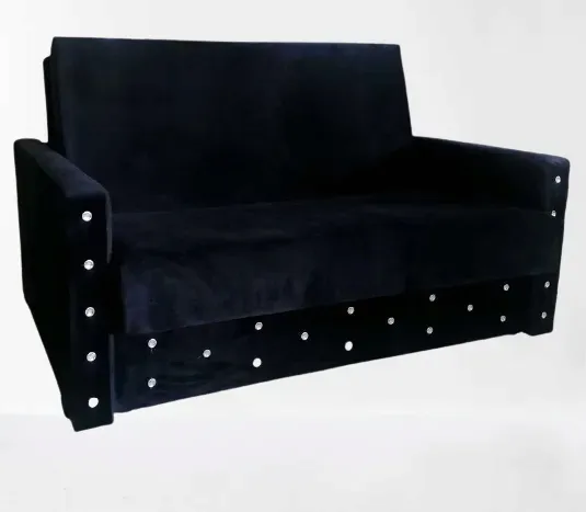 OLA Glamour Amerykanka sofa kanapa dwuosobowa łóżko wysuwana na rolkach