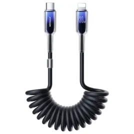 kabel-spiralny-joyroom-s-a43-crystal-clear-series-30w-usb-c-lightning-15m