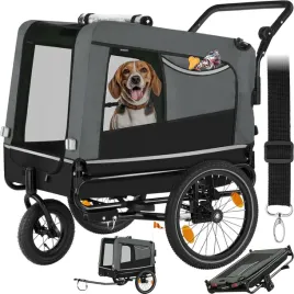 przyczepka-rowerowa-dla-psa-tectake-3w1-jogger-skladana-do-40-kg-szara