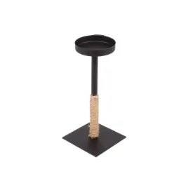 swiecznik-metalowy-na-nozce-225-cm-czarny-z-jutowym-sznurkiem