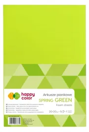 arkusze-piankowe-a4-5-ark-zielony-wiosenny-happy-color