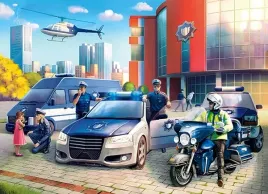 puzzle-100-ukladanka-auto-motor-helikopter-policja-posterunek-6-castor