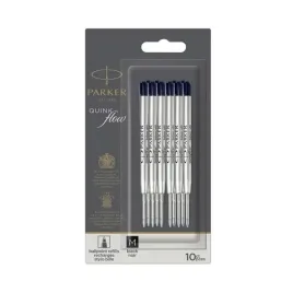 parker-quinkflow-wklad-do-dlugopisu-koncowka-medium-czarny-10-szt
